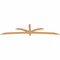 Ekena Millwork Davenport Timber Gable Bracket, Western Red Cedar, 108"W x 27"H x 1 1/2"D x 3 1/2"F, 6/12 Pitch GBW108X27X0204DAV00SWR - alternate 3